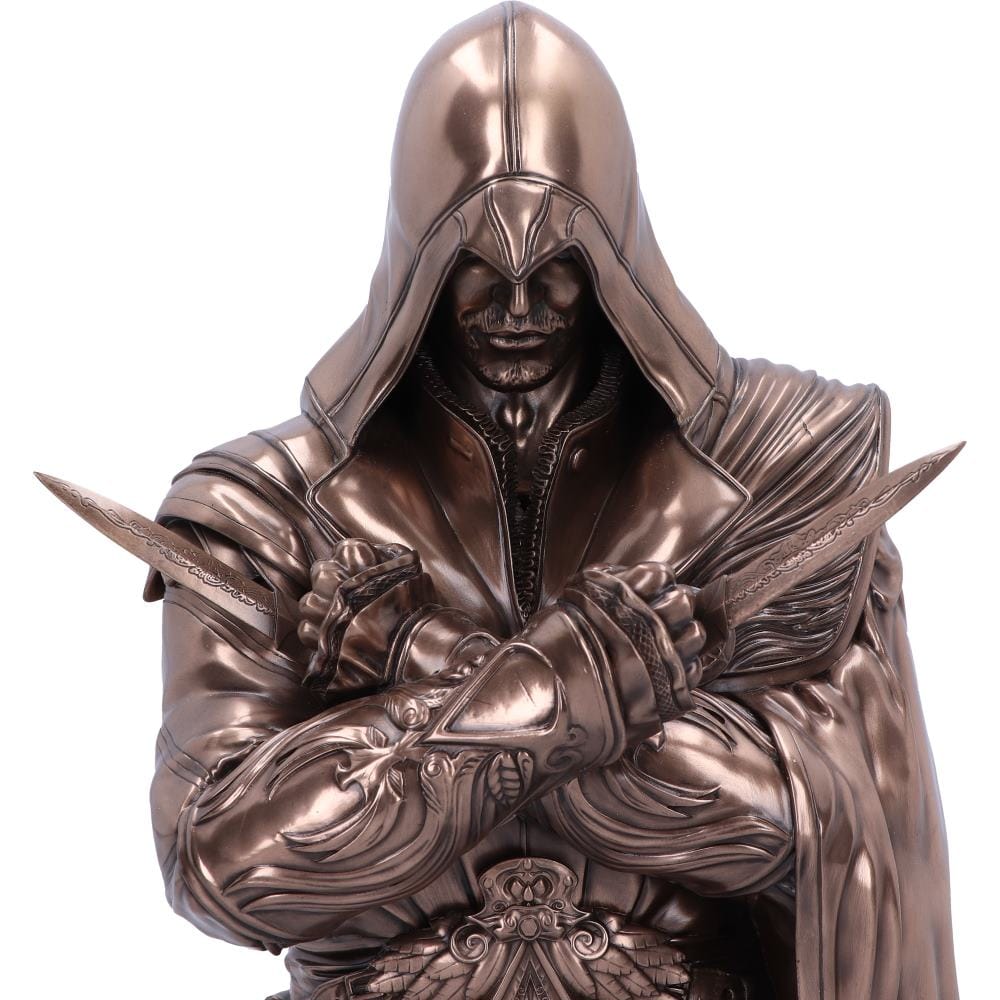 NEMESIS NOW ASSASSIN'S CREED® EZIO BUST BOX BRONZE 30CM 801269150686