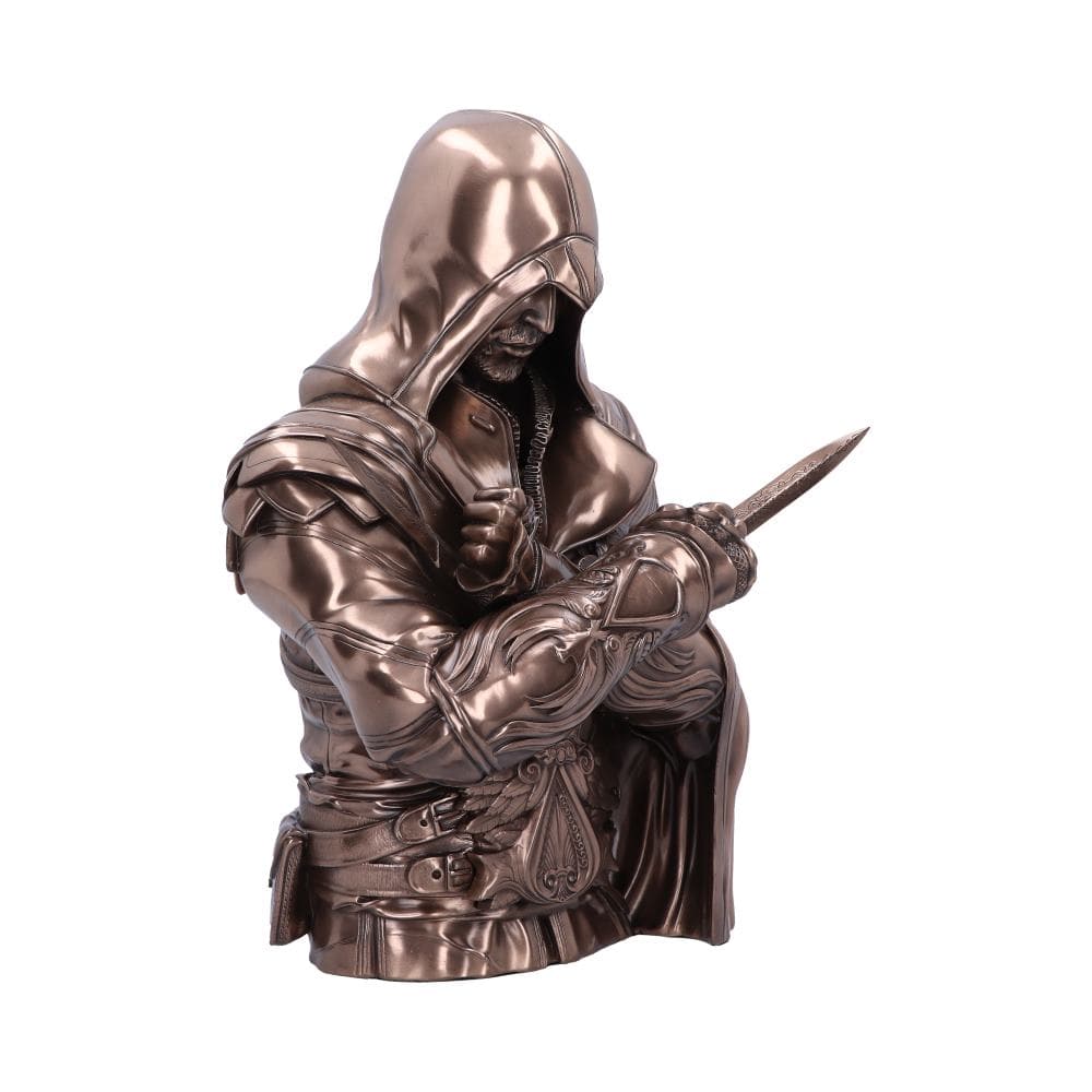 NEMESIS NOW ASSASSIN'S CREED® EZIO BUST BOX BRONZE 30CM 801269150686