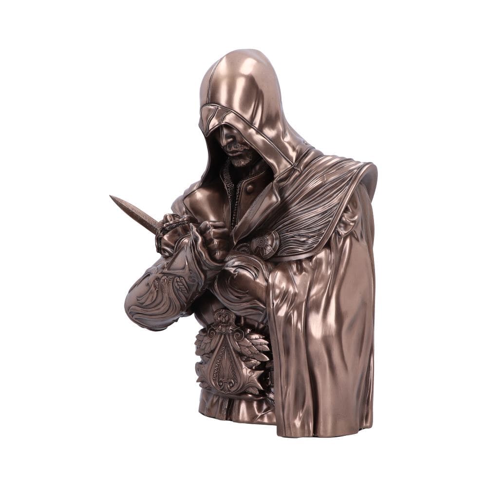 NEMESIS NOW ASSASSIN'S CREED® EZIO BUST BOX BRONZE 30CM 801269150686