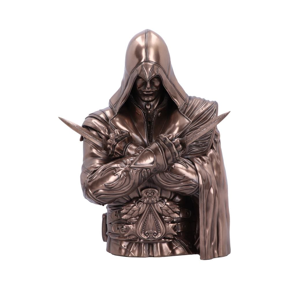 NEMESIS NOW ASSASSIN'S CREED® EZIO BUST BOX BRONZE 30CM 801269150686