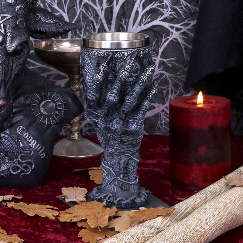 NEMESIS NOW BAPHOMET'S GRASP GOBLET 18CM 801269138356