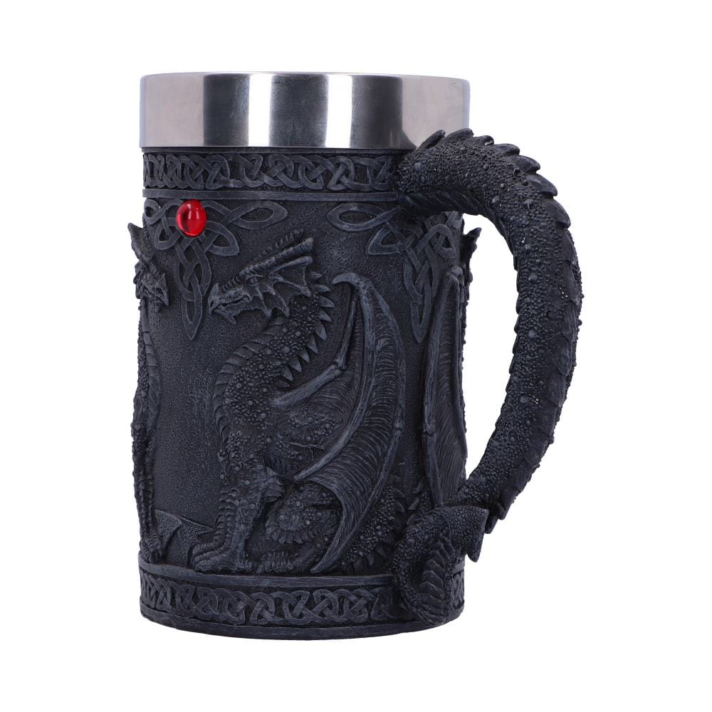 NEMESIS NOW BLACK WING TANKARD 16CM 801269067656