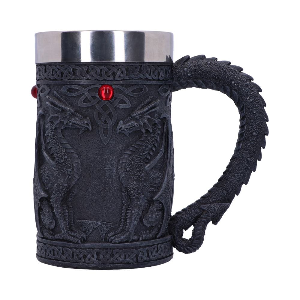 NEMESIS NOW BLACK WING TANKARD 16CM 801269067656
