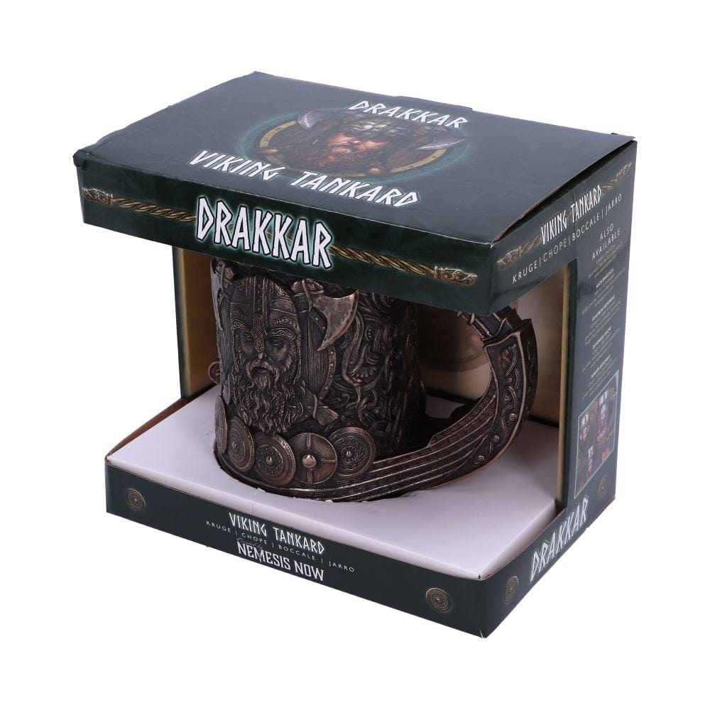 NEMESIS NOW BRONZE DRAKKAR VIKING TANKARD 15CM 801269135003