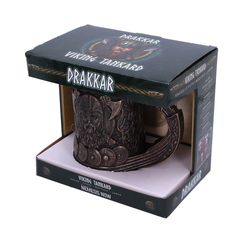 NEMESIS NOW BRONZE DRAKKAR VIKING TANKARD 15CM 801269135003
