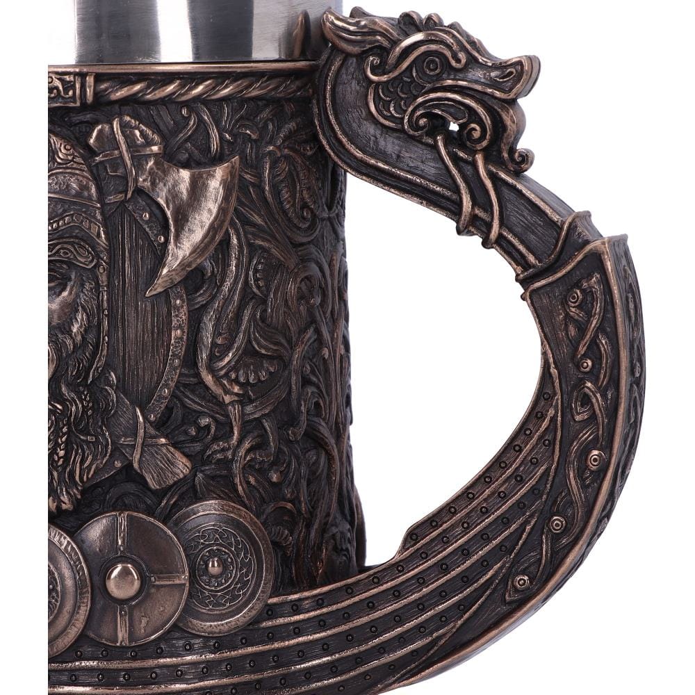 NEMESIS NOW BRONZE DRAKKAR VIKING TANKARD 15CM 801269135003