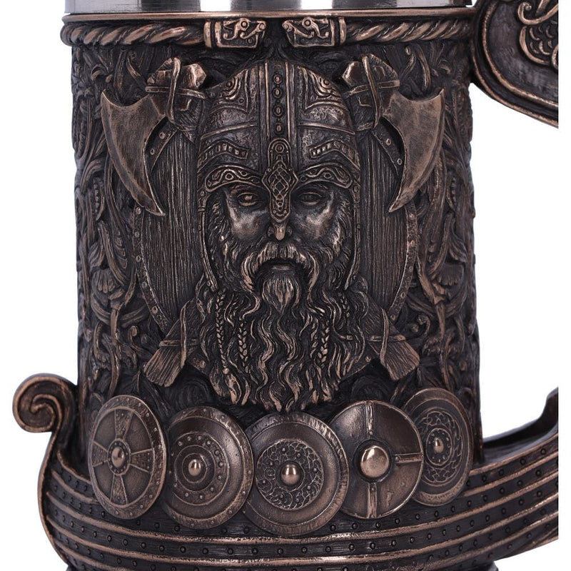 NEMESIS NOW BRONZE DRAKKAR VIKING TANKARD 15CM 801269135003