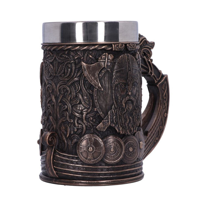 NEMESIS NOW BRONZE DRAKKAR VIKING TANKARD 15CM 801269135003