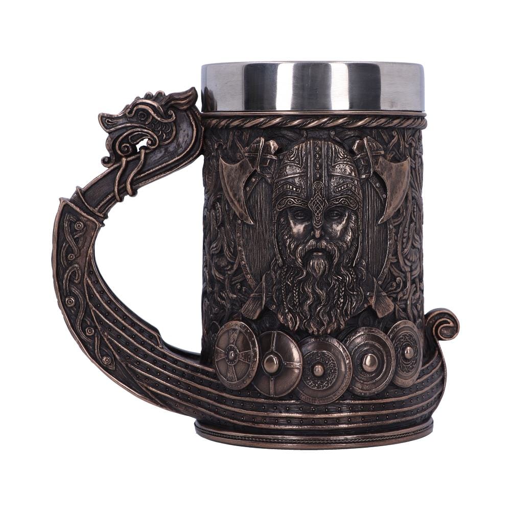 NEMESIS NOW BRONZE DRAKKAR VIKING TANKARD 15CM 801269135003