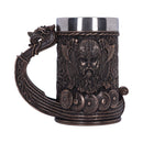 NEMESIS NOW BRONZE DRAKKAR VIKING TANKARD 15CM 801269135003