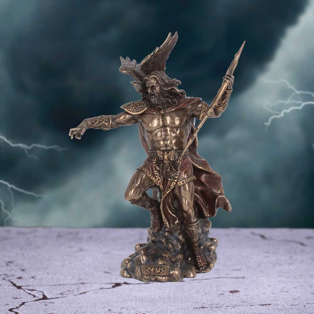 NEMESIS NOW BRONZED ZEUS 30CM 801269110895