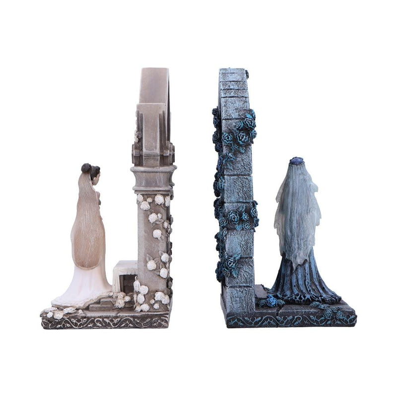 NEMESIS NOW CORPSE BRIDE EMILY AND VICTORIA BOOKENDS 19CM 801269155544