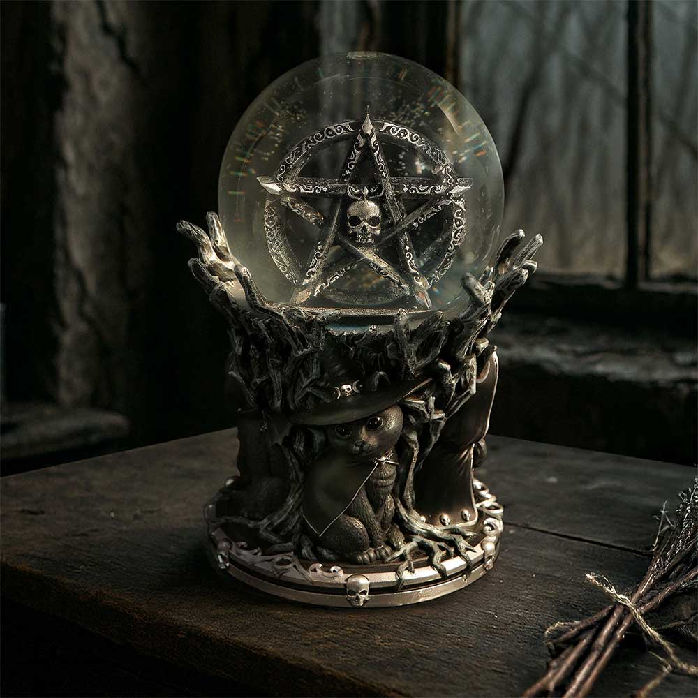 NEMESIS NOW CULT CUTIES CIRCLE OF MISCHIEF SNOW GLOBE 18CM 801269160159
