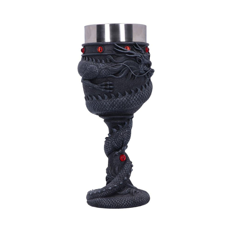NEMESIS NOW DRAGON COIL GOBLET 20CM 801269110727