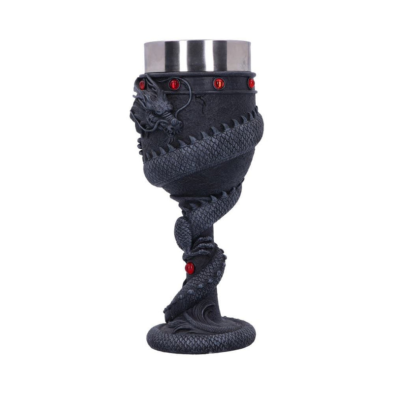 NEMESIS NOW DRAGON COIL GOBLET 20CM 801269110727