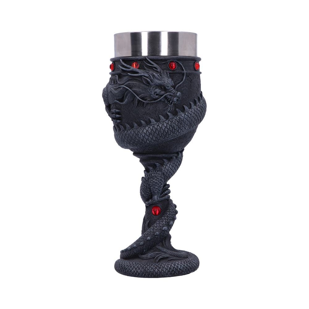NEMESIS NOW DRAGON COIL GOBLET 20CM 801269110727
