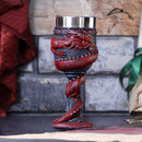 NEMESIS NOW DRAGON COIL GOBLET RED 20CM 801269146115