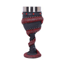 NEMESIS NOW DRAGON COIL GOBLET RED 20CM 801269146115