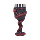NEMESIS NOW DRAGON COIL GOBLET RED 20CM 801269146115