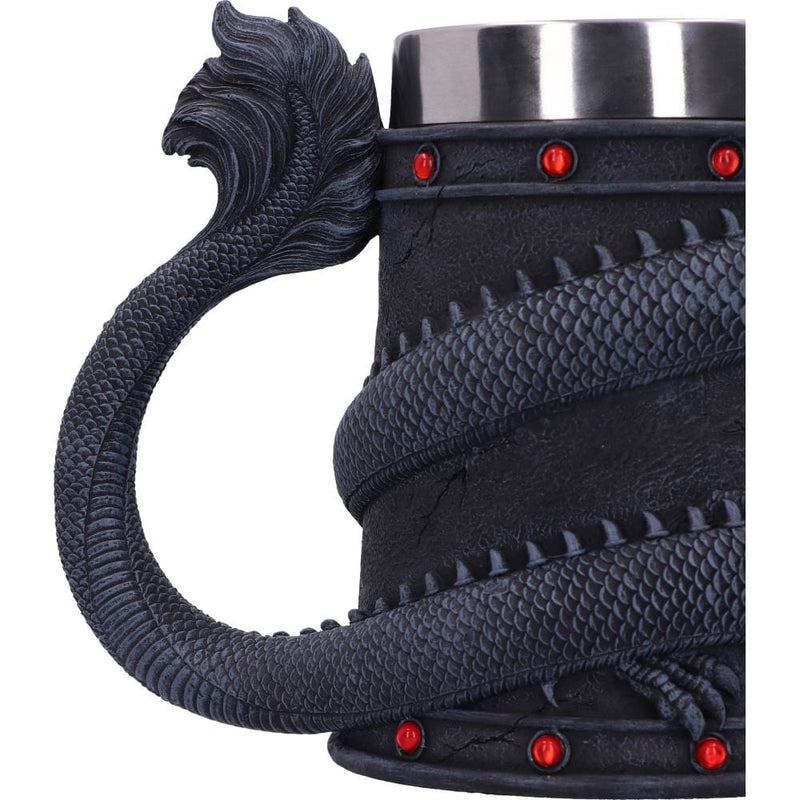 NEMESIS NOW DRAGON COIL TANKARD 16CM 801269146122