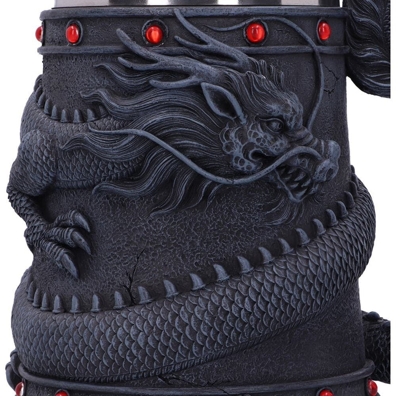 NEMESIS NOW DRAGON COIL TANKARD 16CM 801269146122