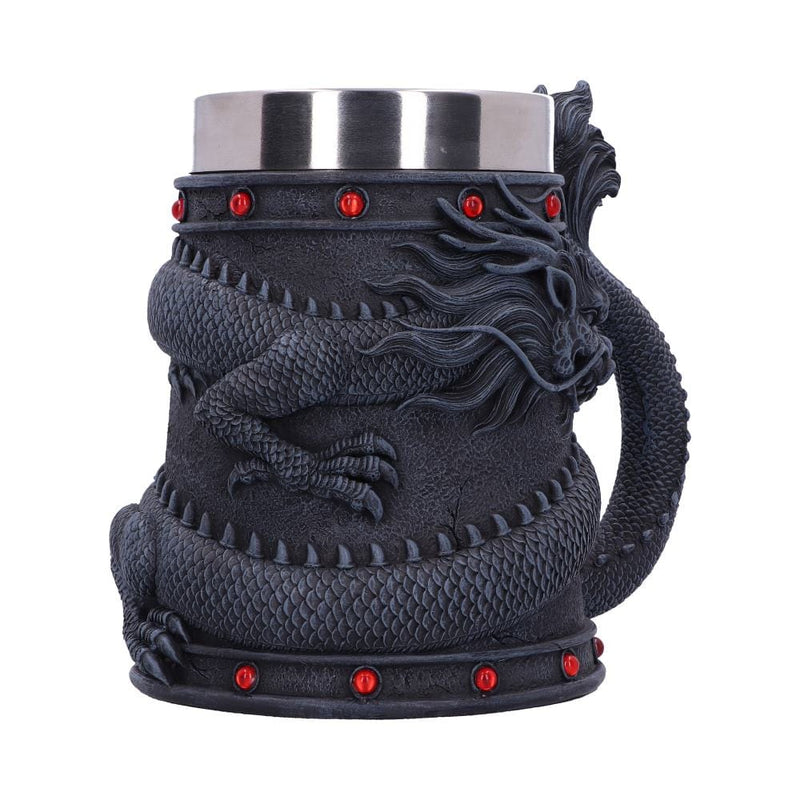 NEMESIS NOW DRAGON COIL TANKARD 16CM 801269146122