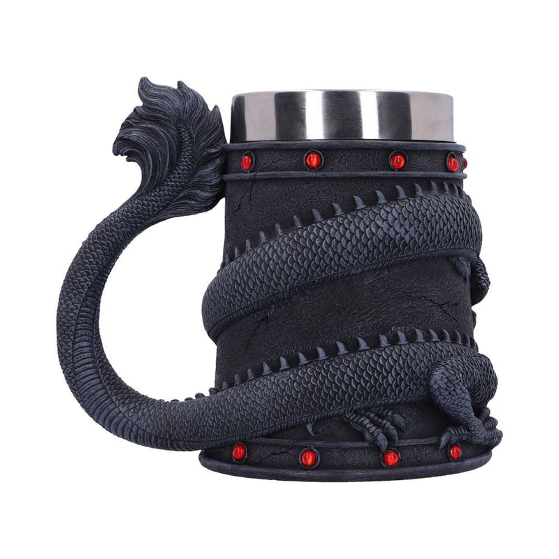 NEMESIS NOW DRAGON COIL TANKARD 16CM 801269146122