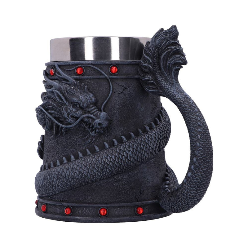NEMESIS NOW DRAGON COIL TANKARD 16CM 801269146122