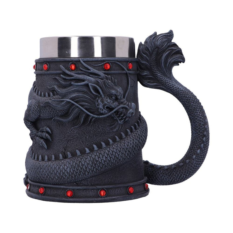 NEMESIS NOW DRAGON COIL TANKARD 16CM 801269146122