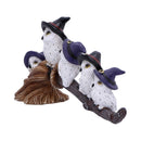 NEMESIS NOW FEATHERED BROOMSTICK 26CM 801269154318