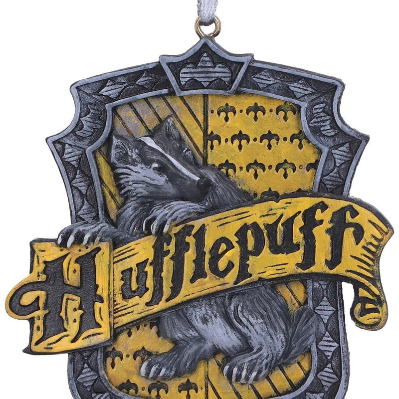 NEMESIS NOW HARRY POTTER HUFFLEPUFF CREST HANGING ORNAMENT 8CM 801269148034