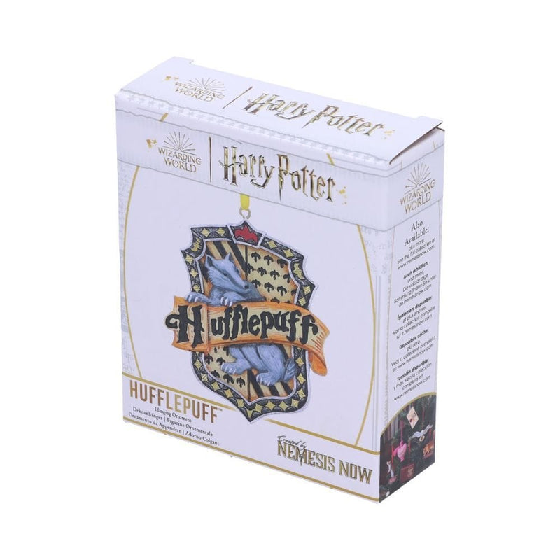 NEMESIS NOW HARRY POTTER HUFFLEPUFF CREST HANGING ORNAMENT 8CM 801269148034