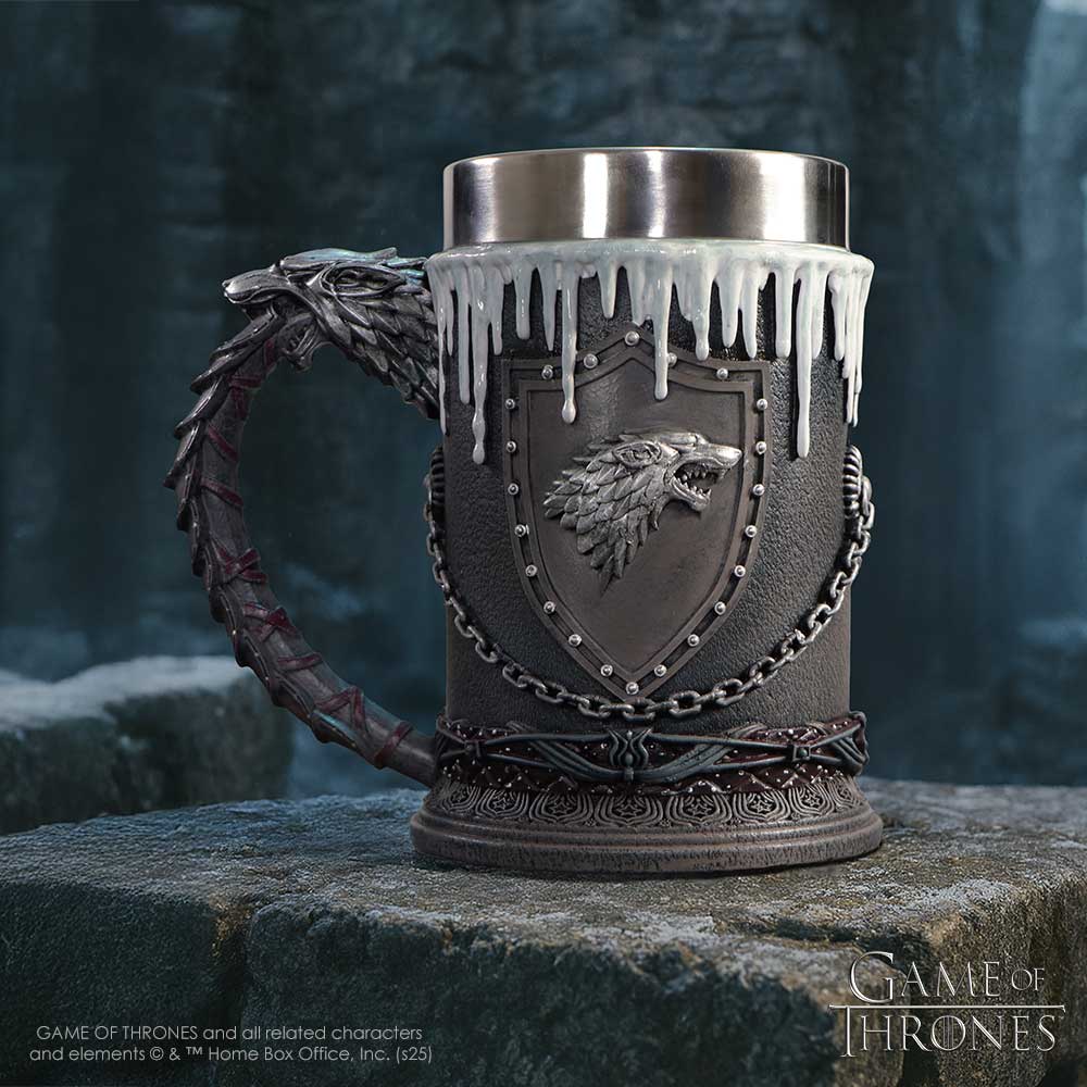 NEMESIS NOW HOUSE STARK TANKARD 14.7CM 801269123093