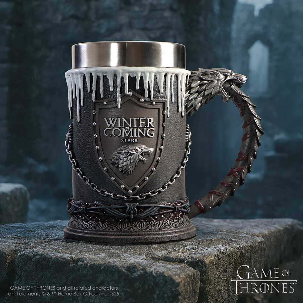 NEMESIS NOW HOUSE STARK TANKARD 14.7CM 801269123093