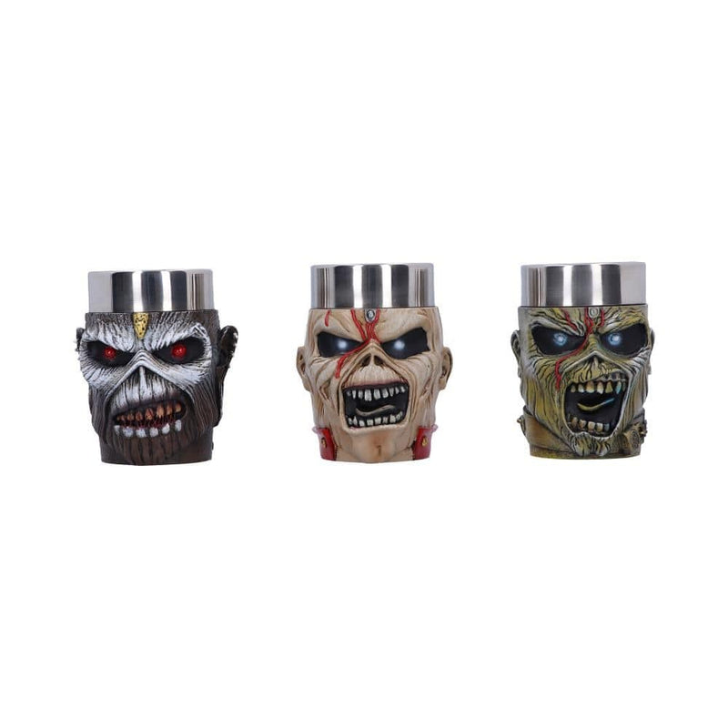 NEMESIS NOW IRON MAIDEN EDDIE SHOT GLASS SET 9CM 801269150532