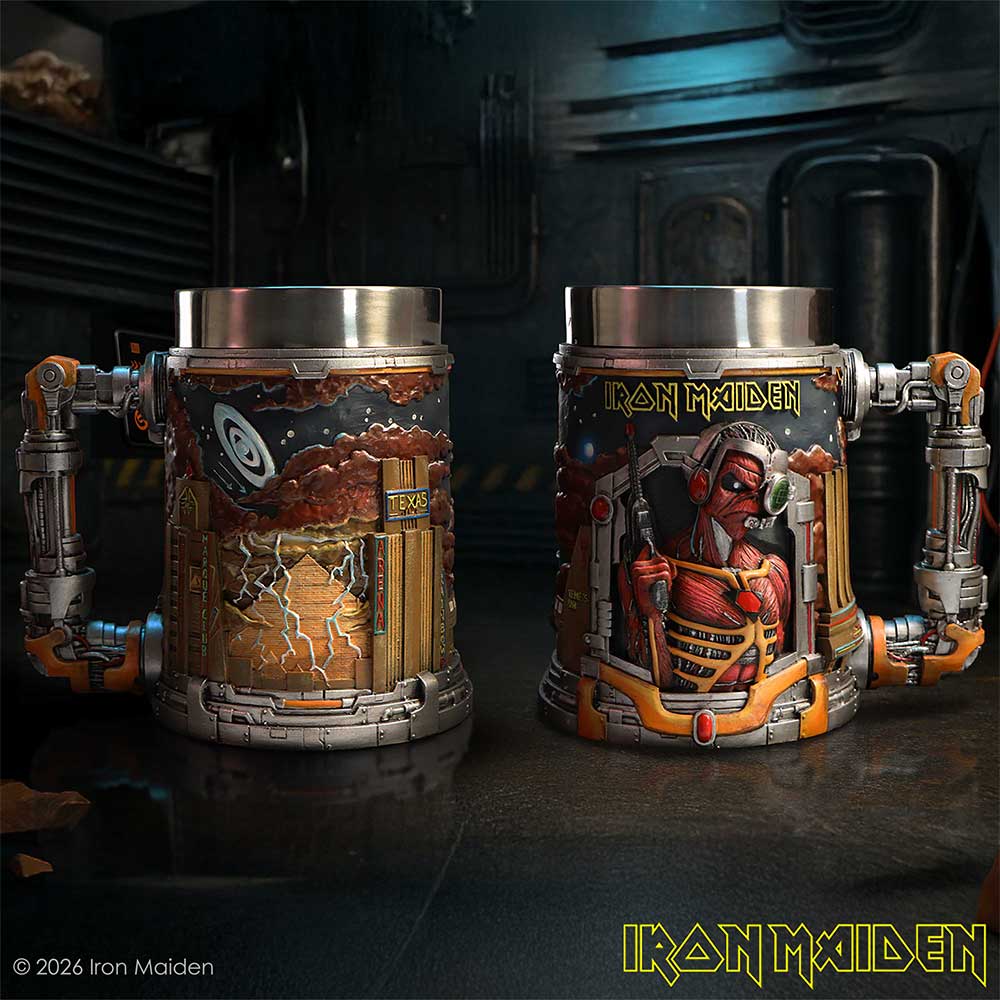 NEMESIS NOW IRON MAIDEN SOMEWHERE IN TIME TANKARD 15.5CM 801269160579