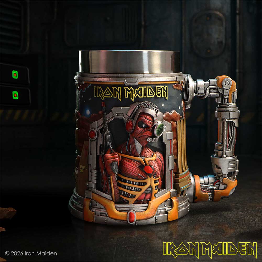 NEMESIS NOW IRON MAIDEN SOMEWHERE IN TIME TANKARD 15.5CM 801269160579