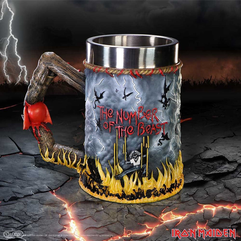 NEMESIS NOW IRON MAIDEN THE NUMBER OF THE BEAST TANKARD 16CM 801269155193