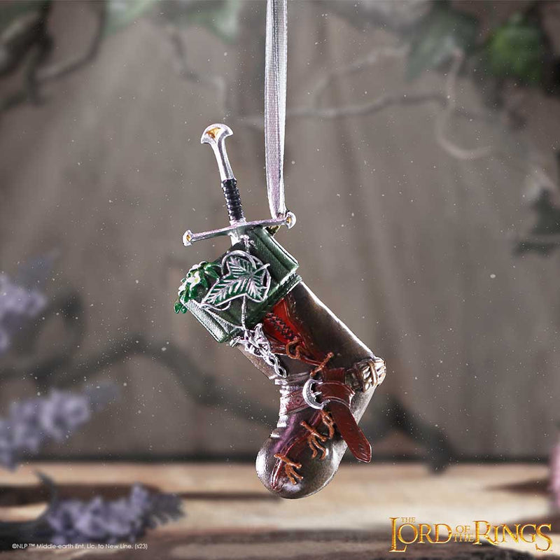NEMESIS NOW LORD OF THE RINGS ARAGORN STOCKING HANGING ORNAMENT 801269151874