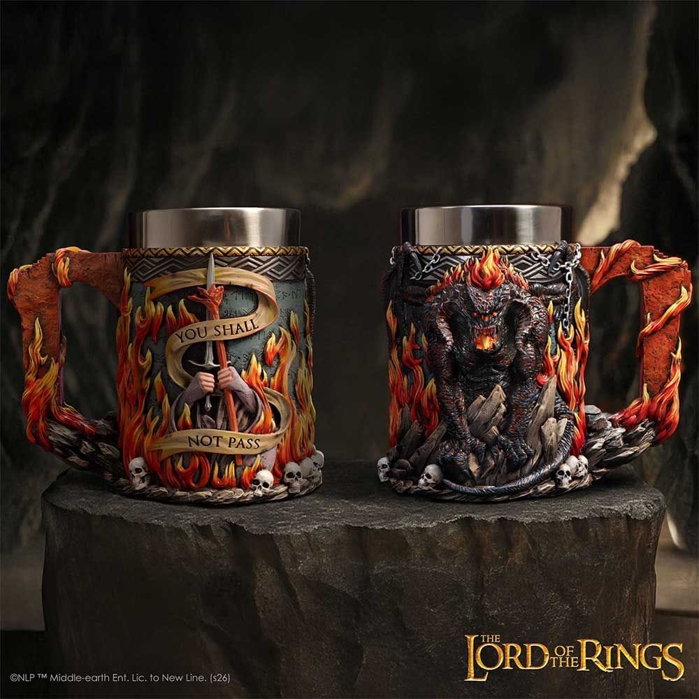 NEMESIS NOW LORD OF THE RINGS BALROG TANKARD 18CM 801269161590