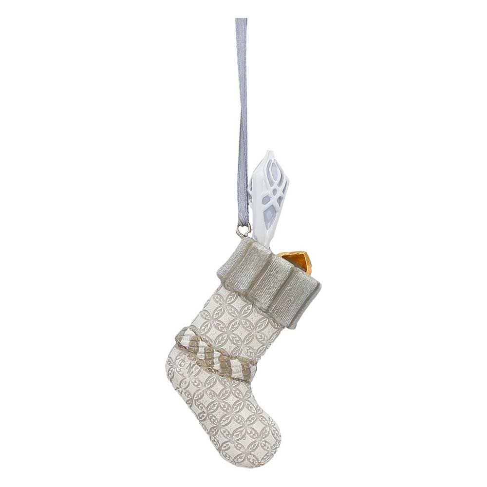 NEMESIS NOW LORD OF THE RINGS GANDALF THE WHITE STOCKING HANGING ORNAMENT 7.5CM 801269160302