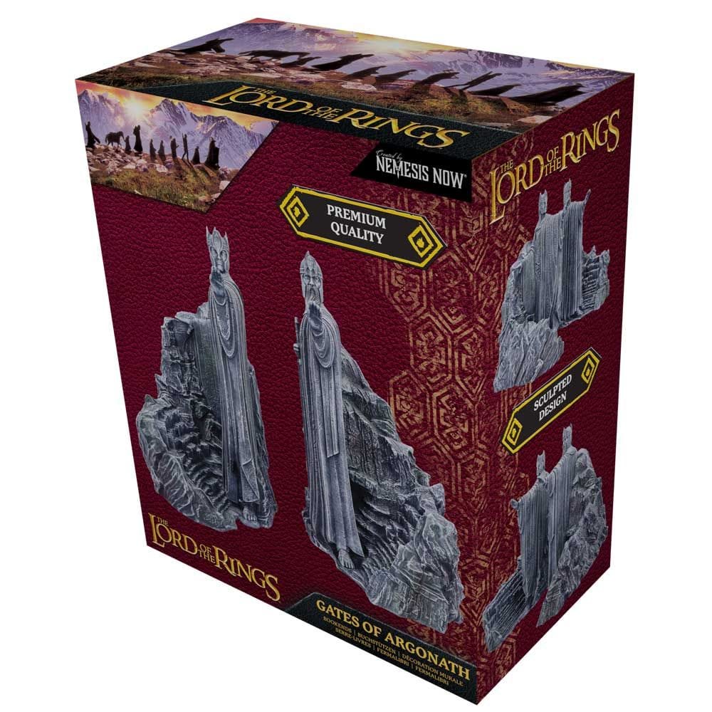 NEMESIS NOW LORD OF THE RINGS GATES OF ARGONATH BOOKENDS (LARGE) 37CM 801269158934