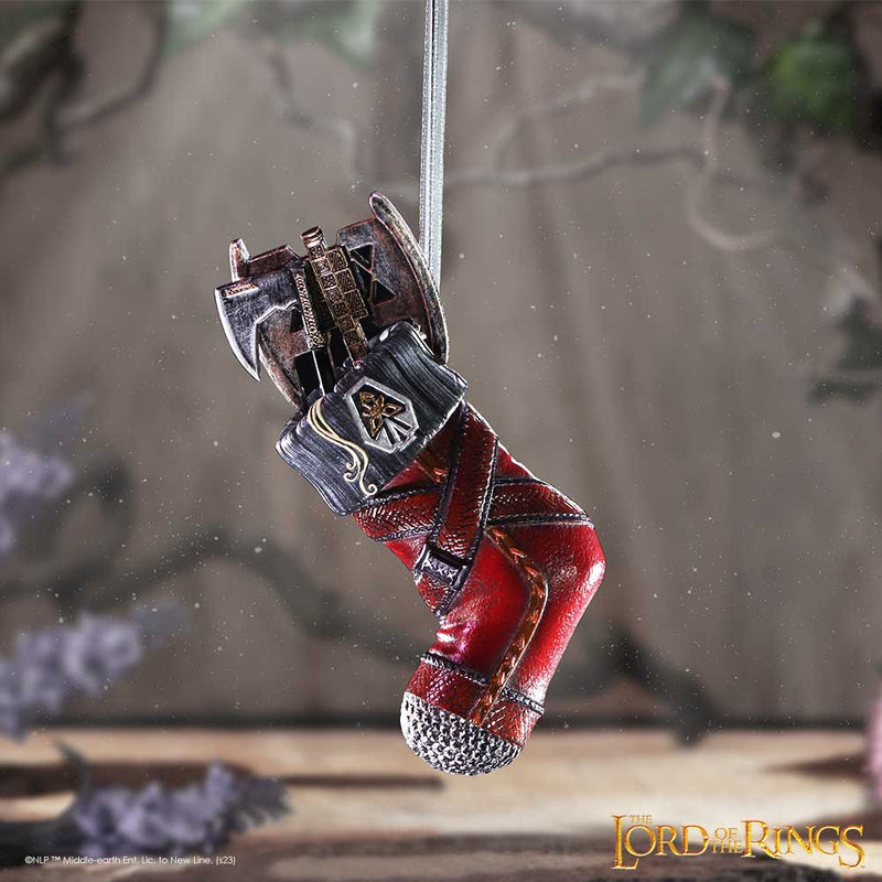 NEMESIS NOW LORD OF THE RINGS GIMLI STOCKING HANGING ORNAMENT 801269151898