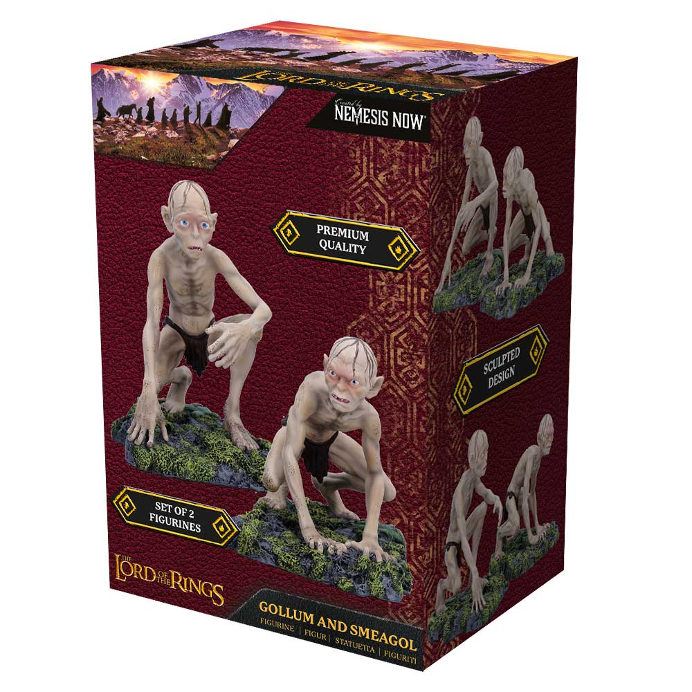 NEMESIS NOW LORD OF THE RINGS GOLLUM AND SMEAGOL (SET OF 2) 13CM 801269160760