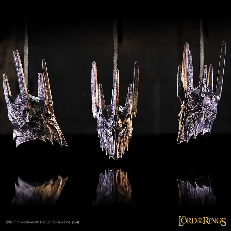 NEMESIS NOW LORD OF THE RINGS HELM OF SAURON HANGING ORNAMENT 801269153199