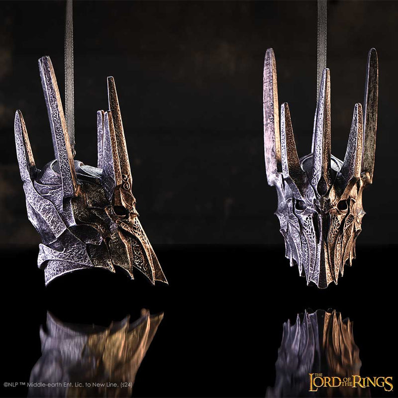 NEMESIS NOW LORD OF THE RINGS HELM OF SAURON HANGING ORNAMENT 801269153199