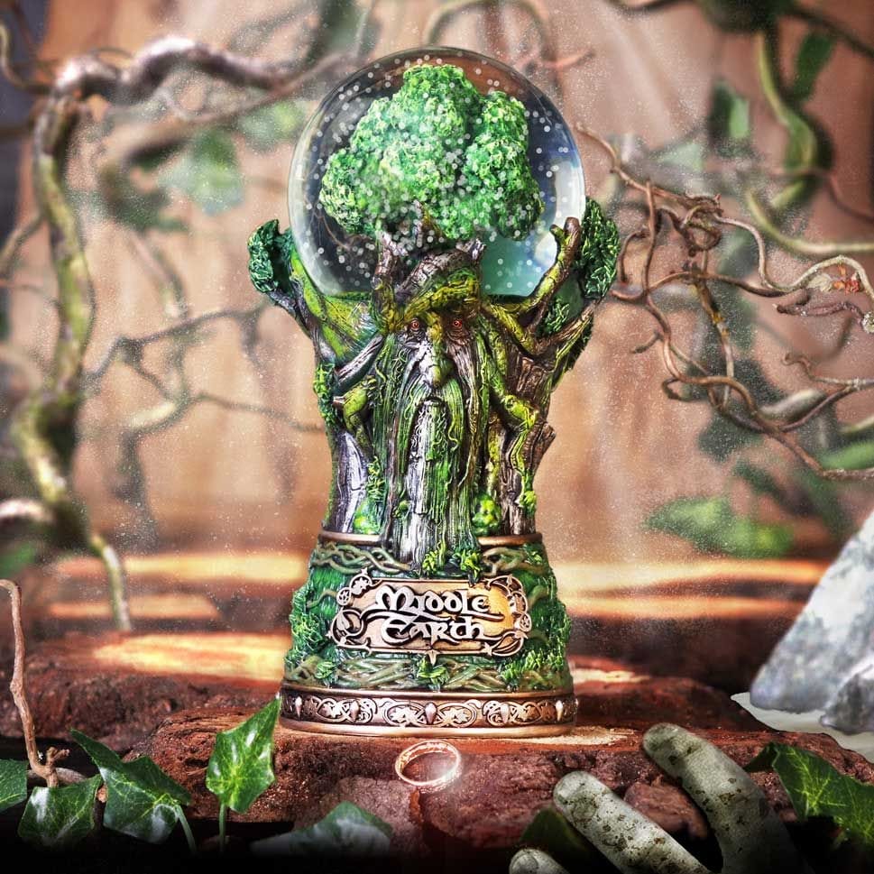 NEMESIS NOW LORD OF THE RINGS MIDDLEEARTH TREEBEARD SNOW GLOBE 801269146085