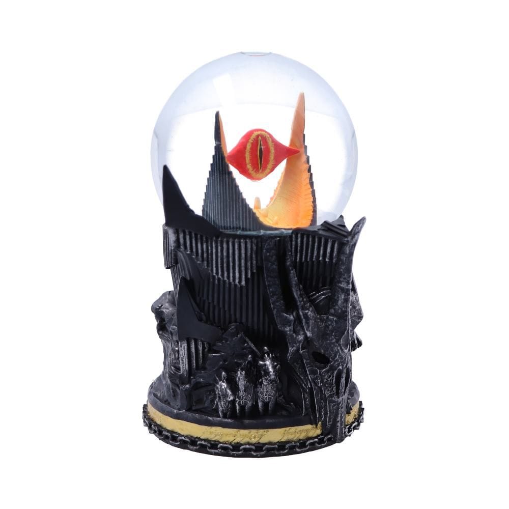 NEMESIS NOW LORD OF THE RINGS SAURON SNOW GLOBE 18CM 801269147495