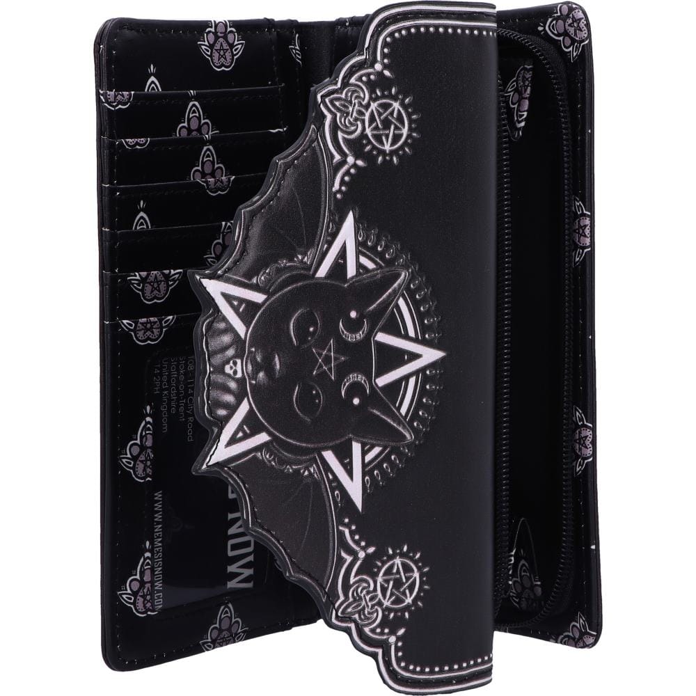 NEMESIS NOW MALPUSS EMBOSSED PURSE 18.5CM 801269145231