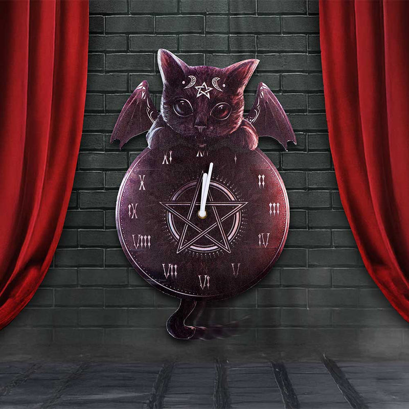 NEMESIS NOW MALPUSS TICKIN CLOCK MDF WALL CLOCK 801269156282
